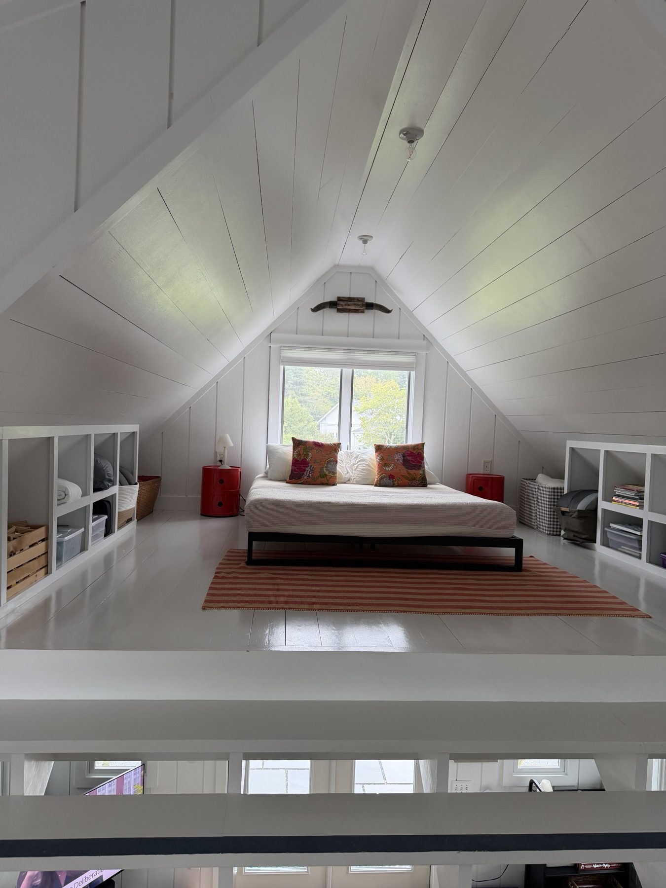 Loft bedroom under the gable